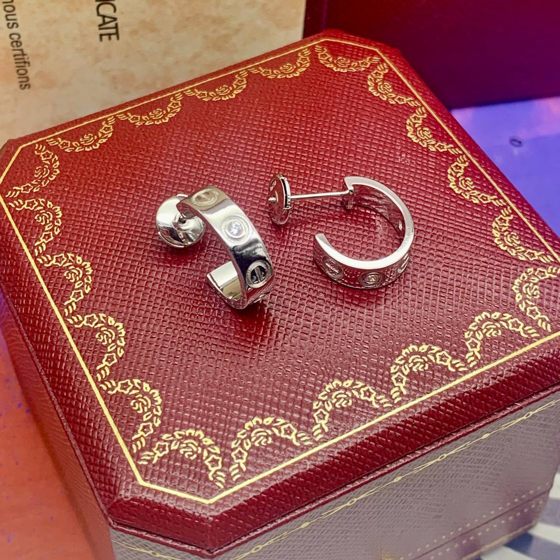 Серьги Cartier Love M1457