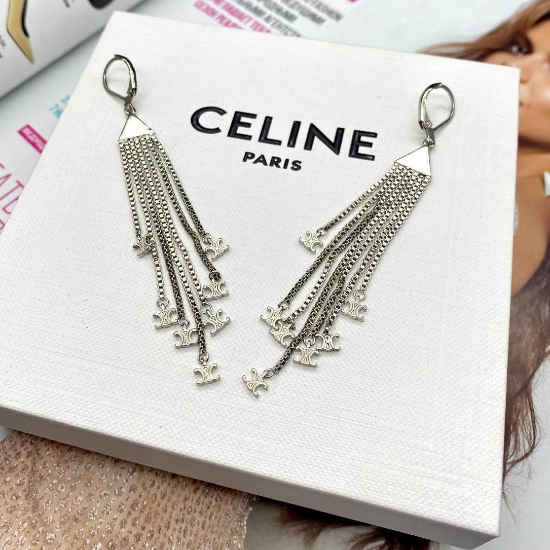 Фото Серьги Celine Triomphe Fringe S3252