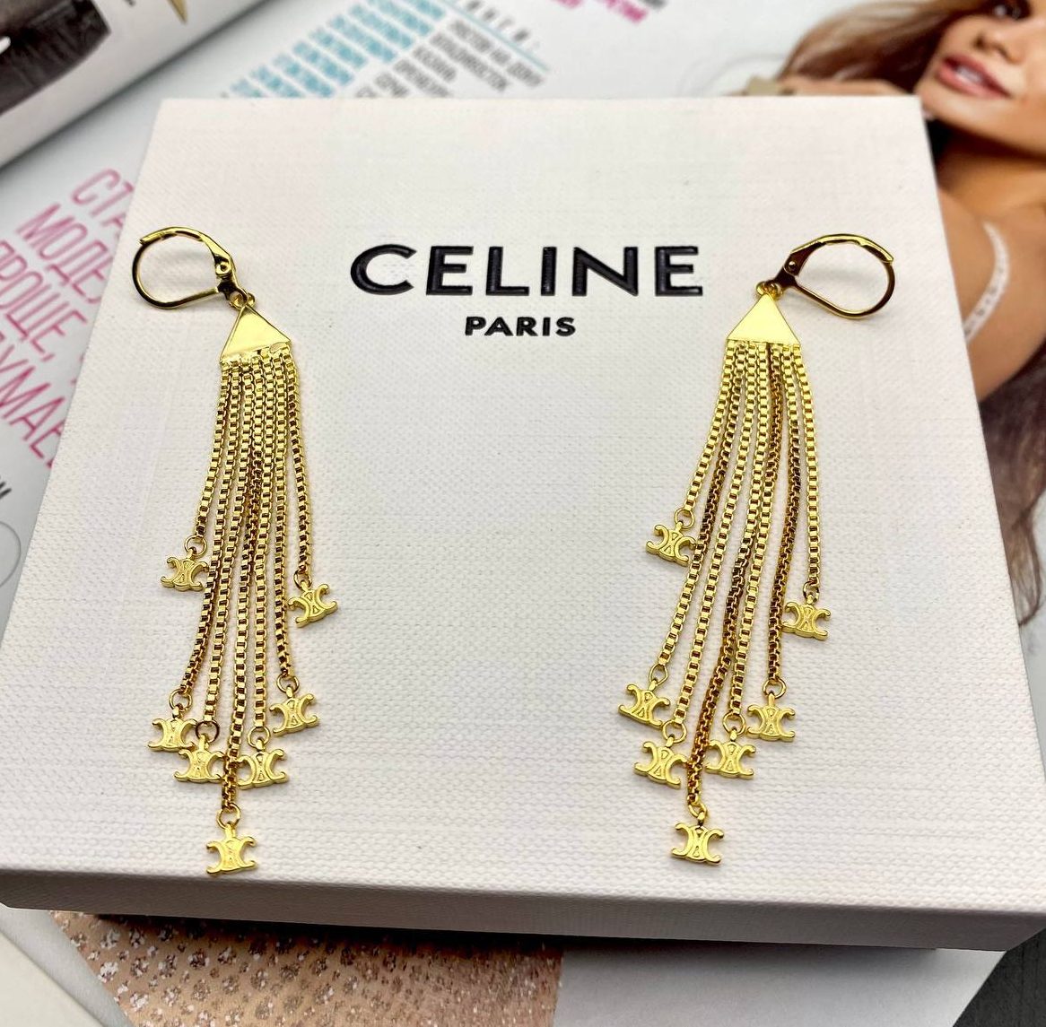 Фото Серьги Celine Triomphe Fringe S3254