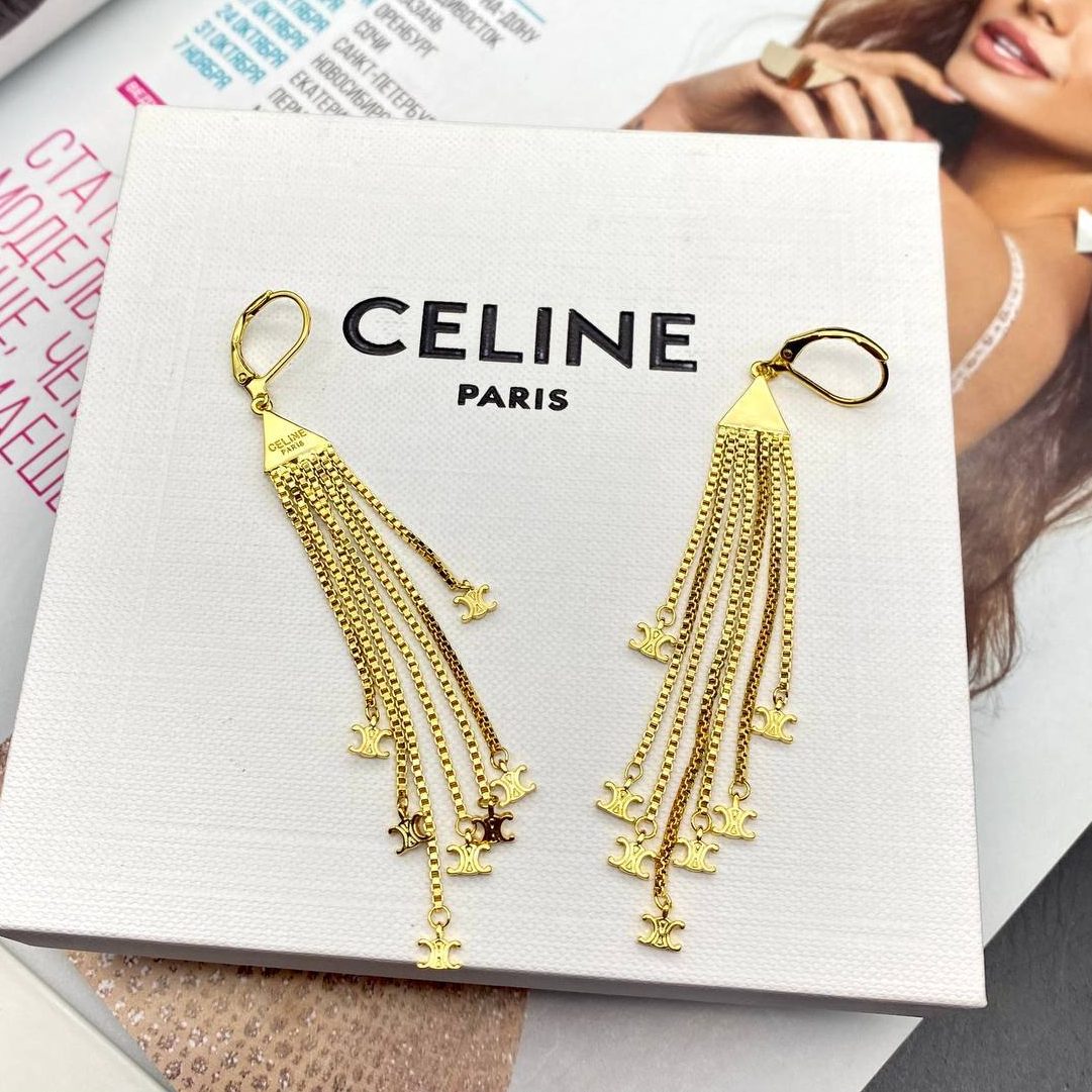 Фото Серьги Celine Triomphe Fringe S3254