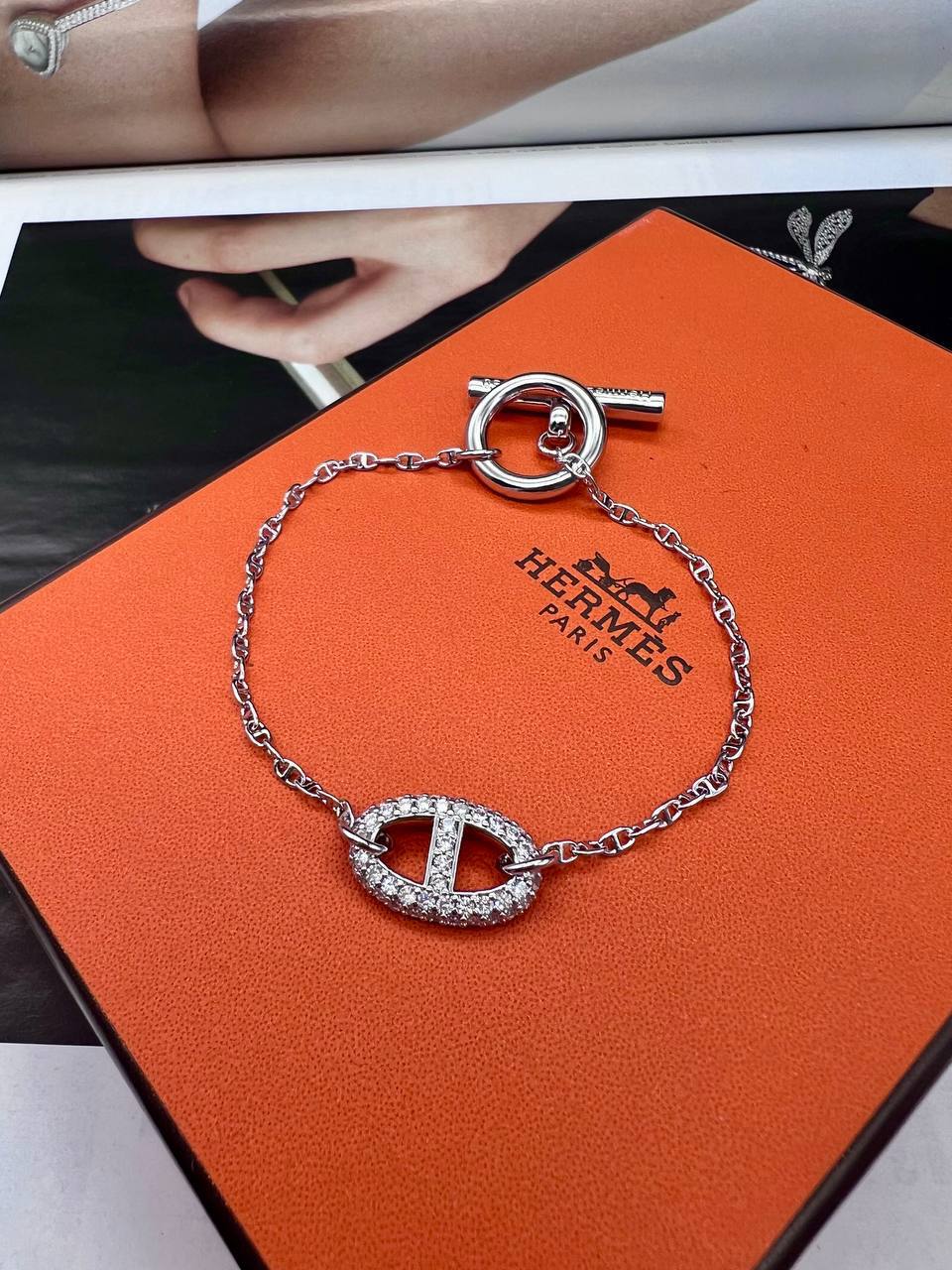 Фото Браслет Hermes Chaine d'ancre Contour B4509