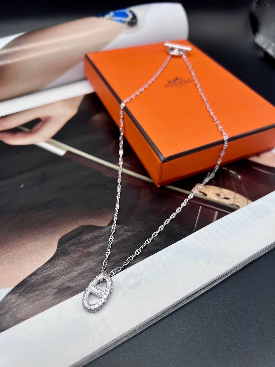 Фото Колье Hermes Chaine d'ancre Contour B4508