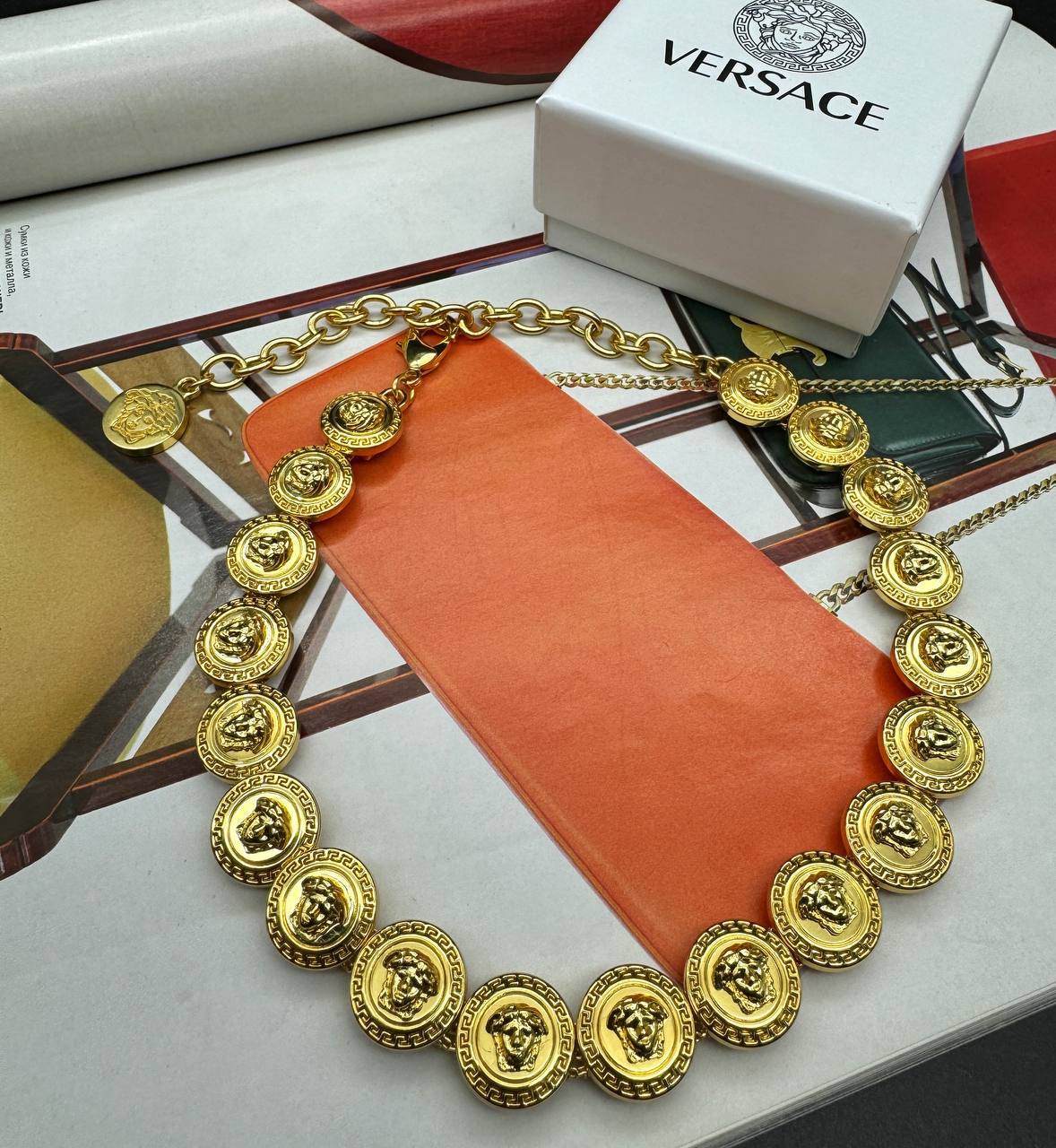 Фото Колье Versace Medusa Greca B4372