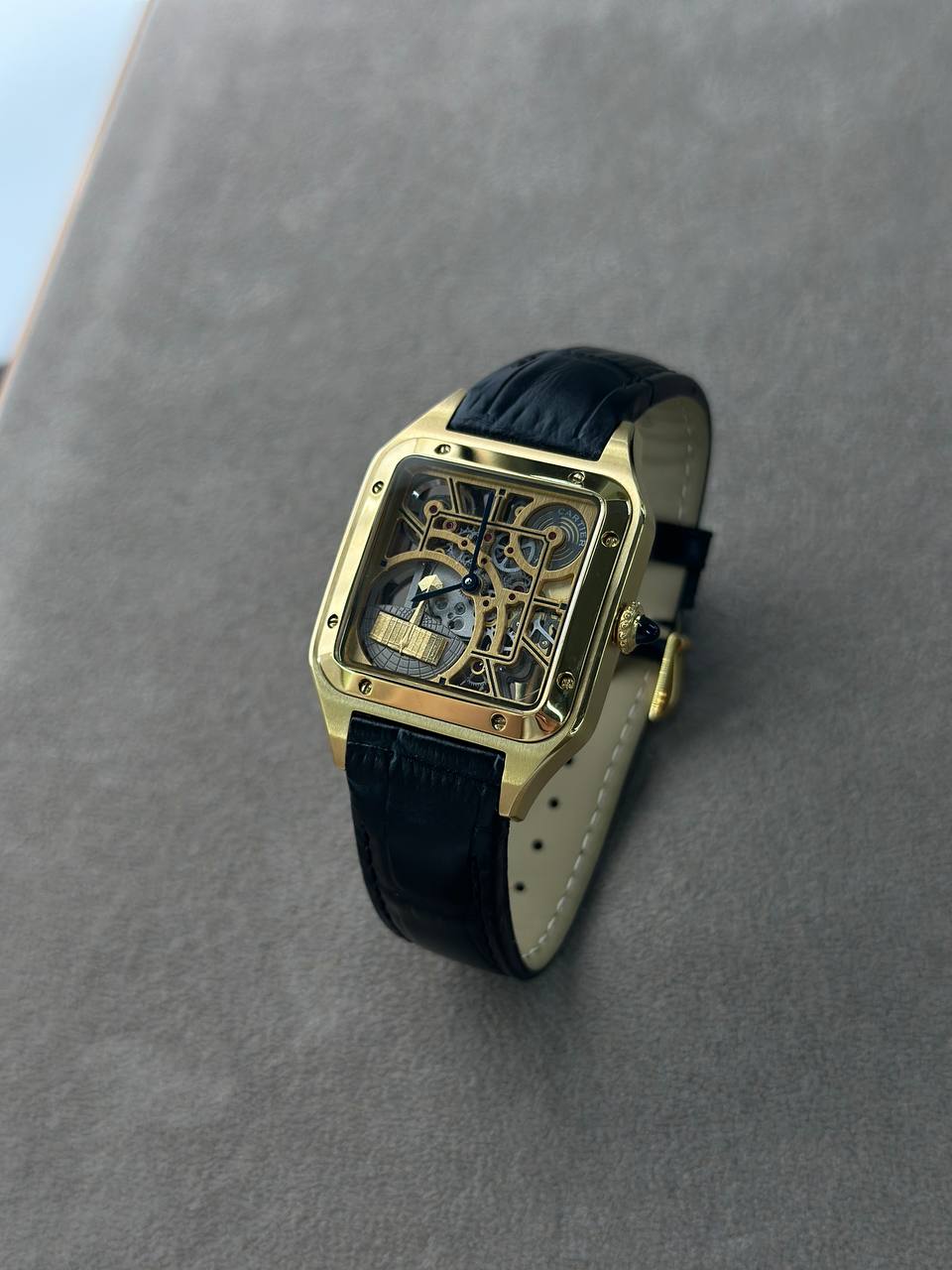 Фото Часы Cartier Santos-Dumont Skeleton S7337