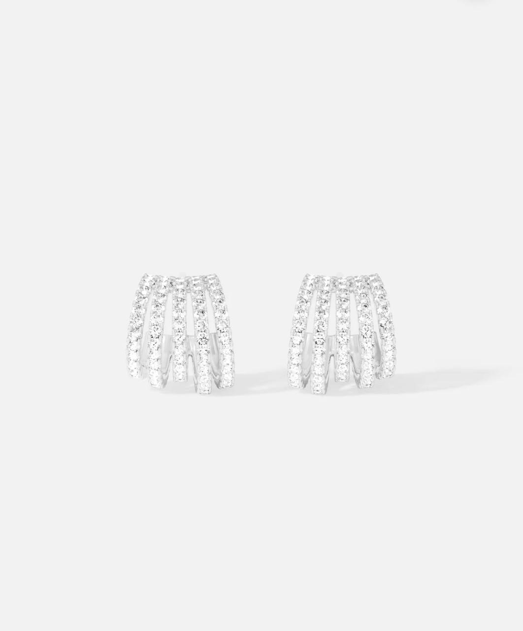 Фото Серьги APM Monaco White Hoop S7449