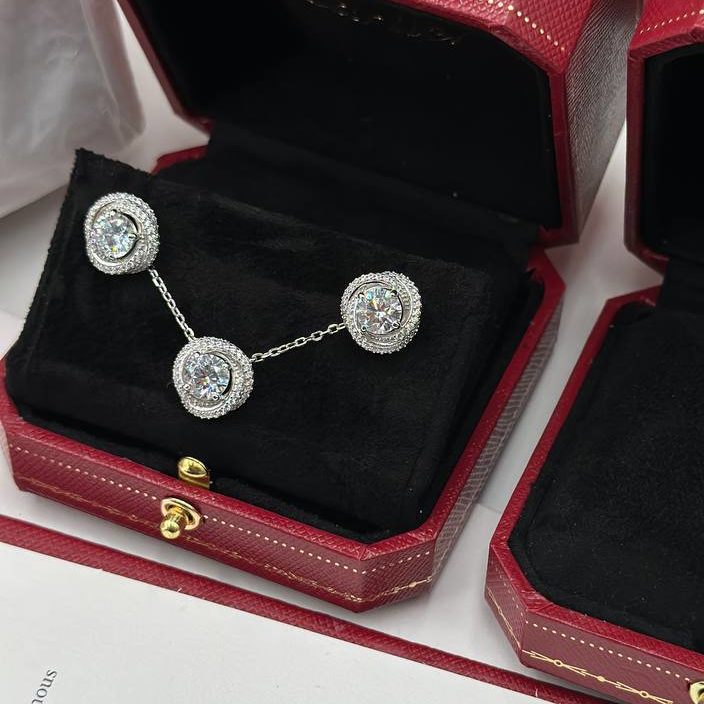 Фото Серьги Cartier Trinity Ruban S8090