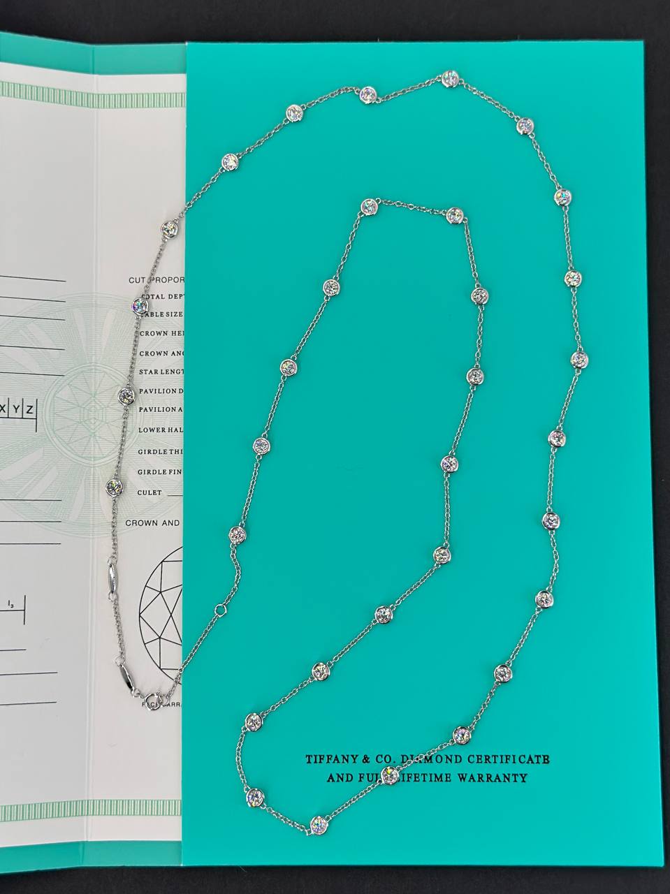 Фото Колье Tiffany & Co Diamonds by the Yard S8496