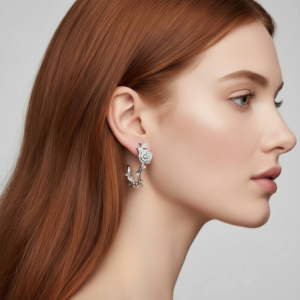 Фото Серьги Dior Rose Bagatelle S9880