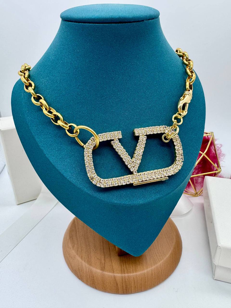 Фото Колье Valentino VLogo S11493