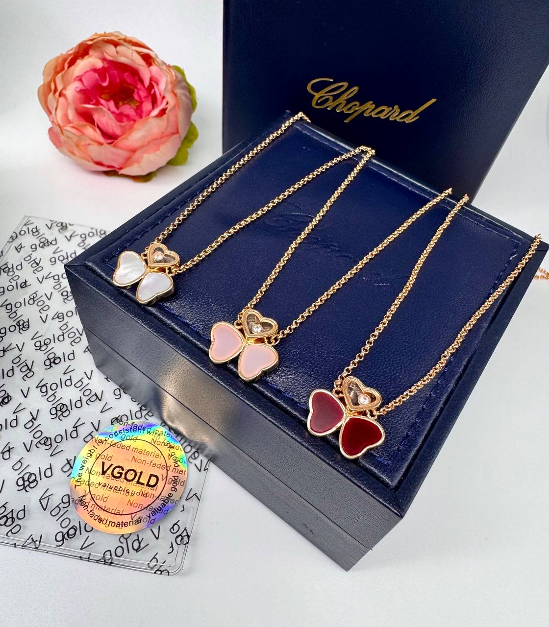 Фото Колье Chopard Happy Hearts Wings S16913